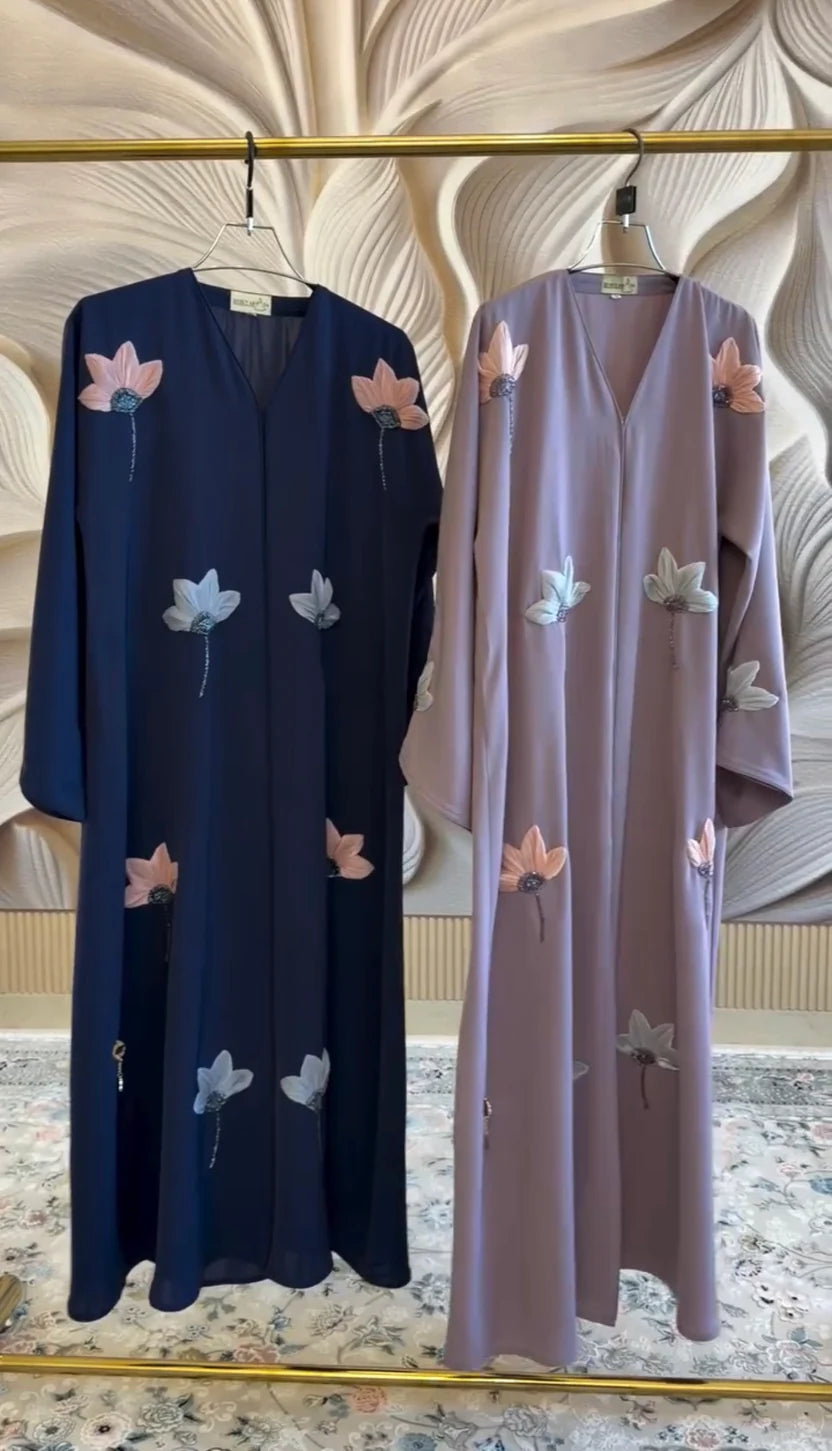 Flower Abaya Pack Of 4 Set