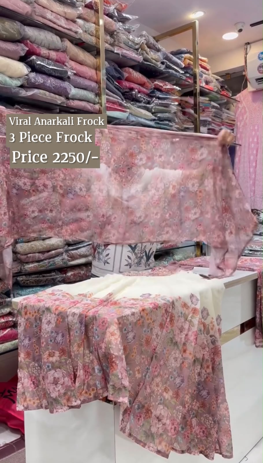 Anarkali Frock 3 Piece