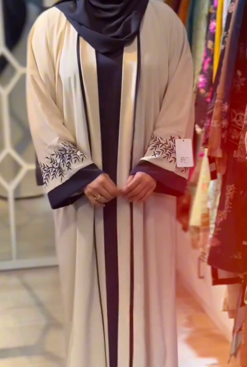 Pack Of 3 Abaya With Matching Scarf