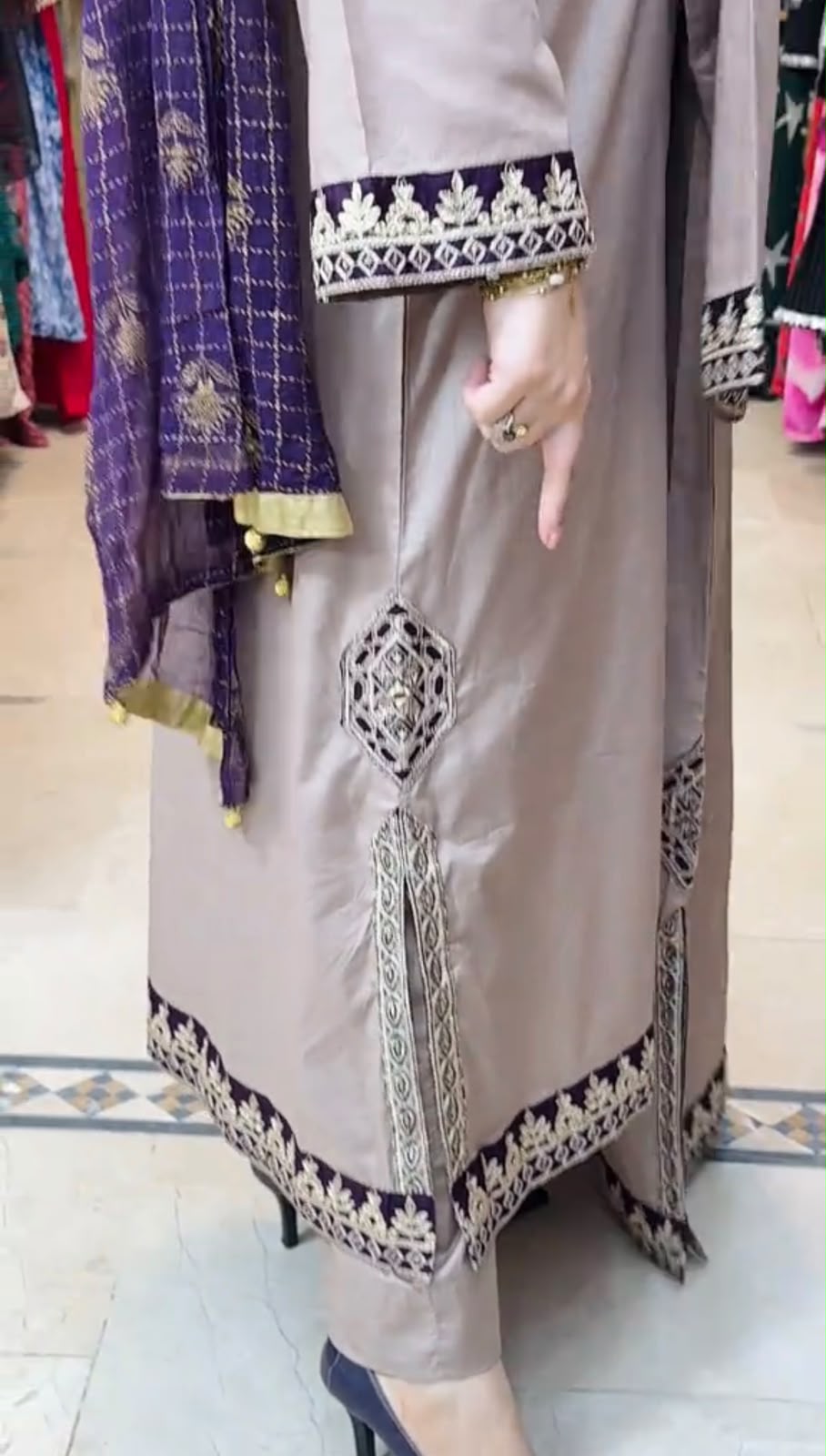 Haya 3 Piece Embroidered Dress