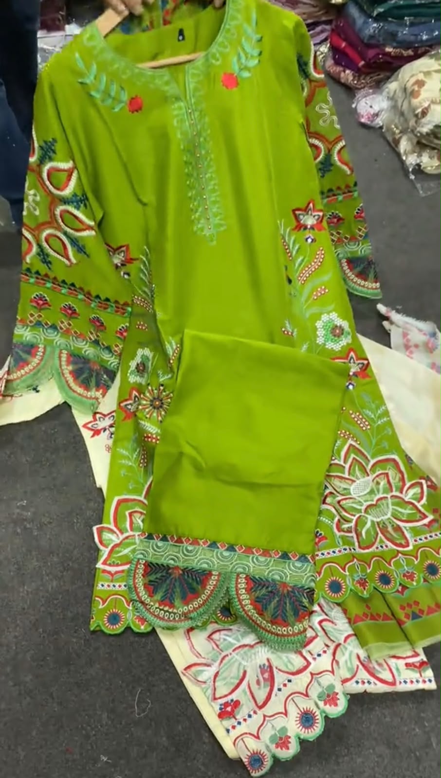 Ethnic 3 Piece Embroidered Dress