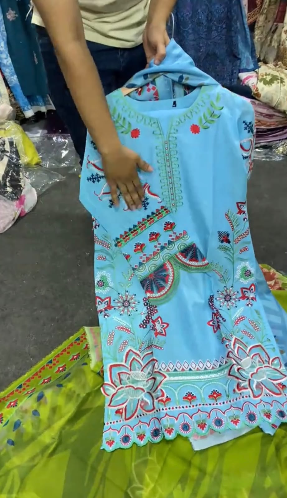Ethnic 3 Piece Embroidered Dress