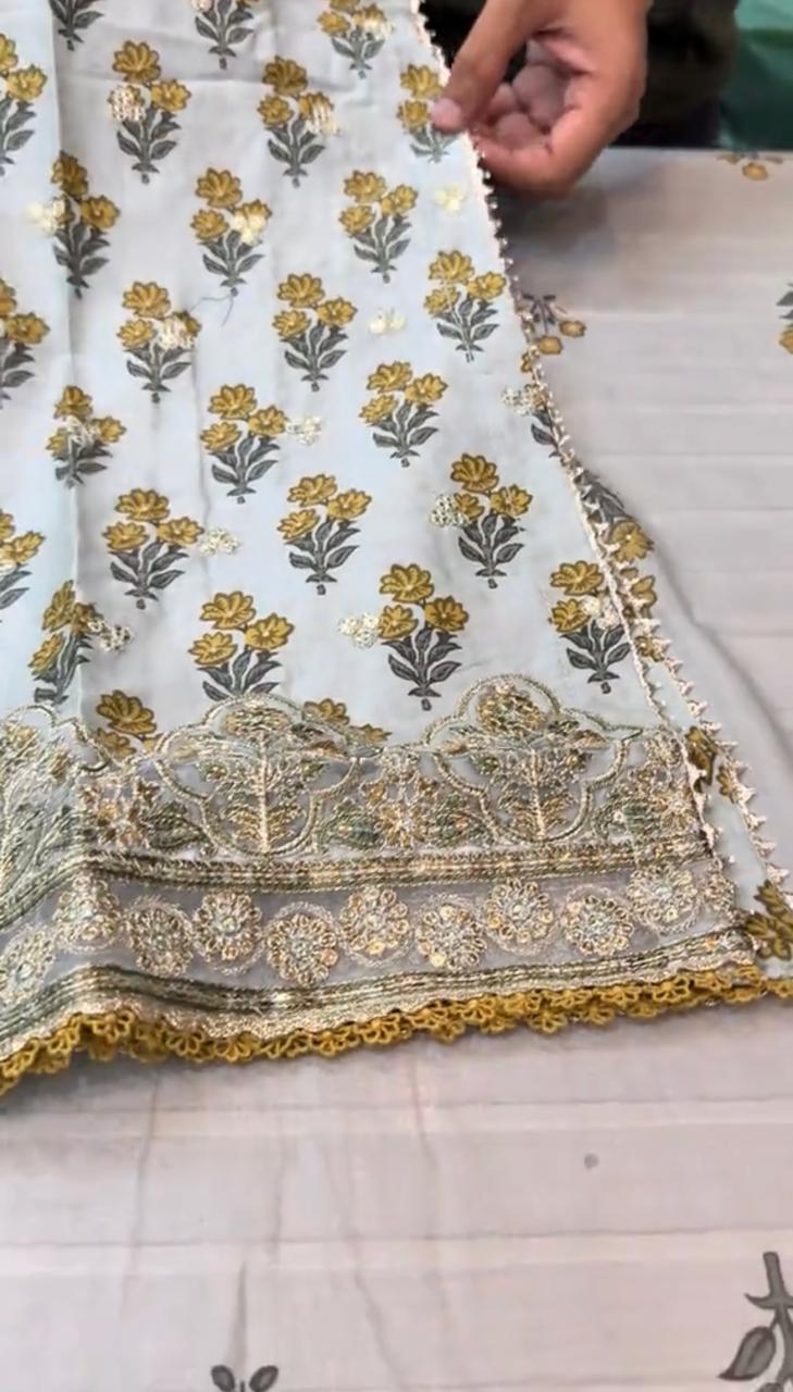 Komal Long Length 3 Piece Dress