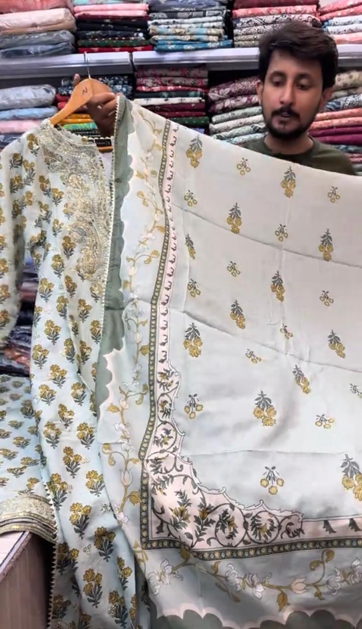 Komal Long Length 3 Piece Dress