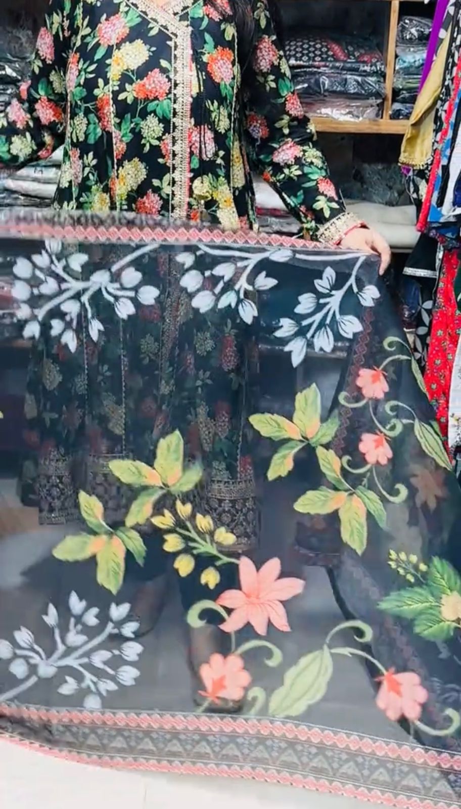 Anarkali Frock 3 Pcs