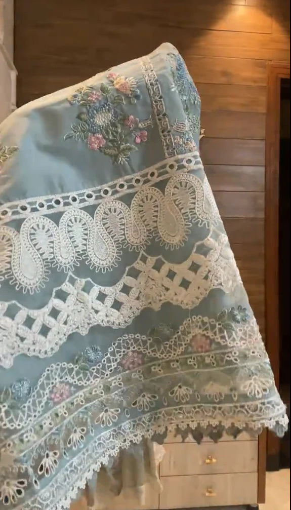 Omal Embroidered Stitched 3 Piece
