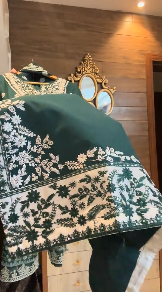 Omal 3 Piece Embroidered Dress