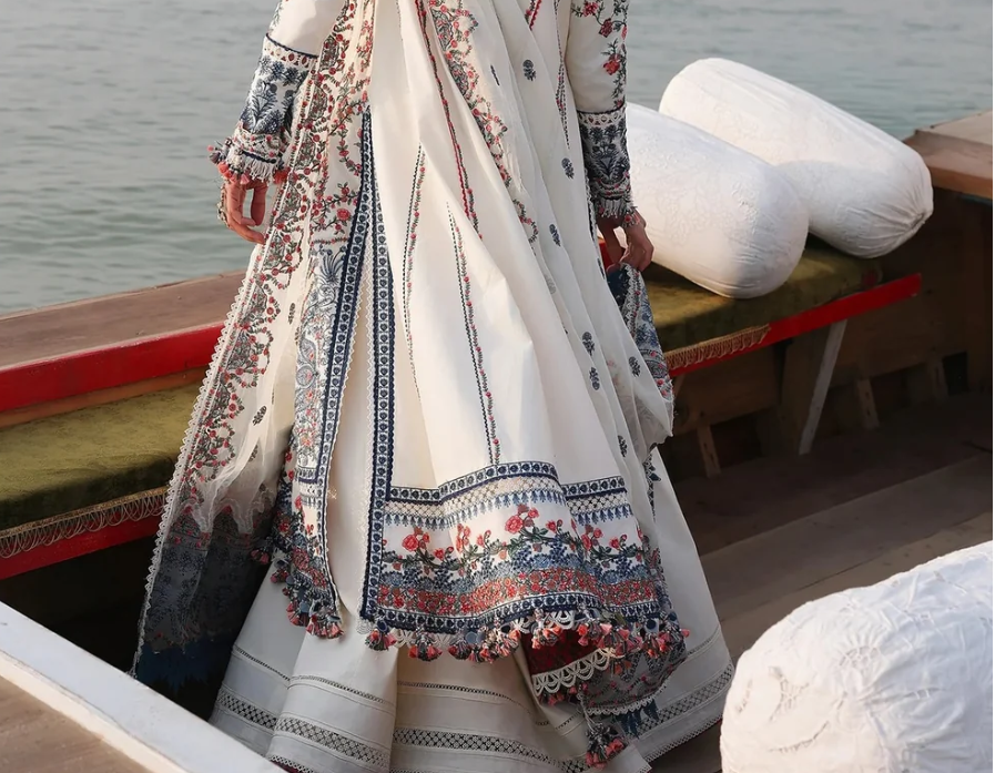 Omal Festive 3-Piece Embroidered Suit