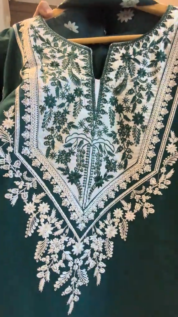 Omal 3 Piece Embroidered Dress