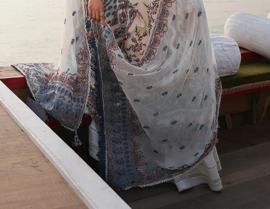 Omal Festive 3-Piece Embroidered Suit